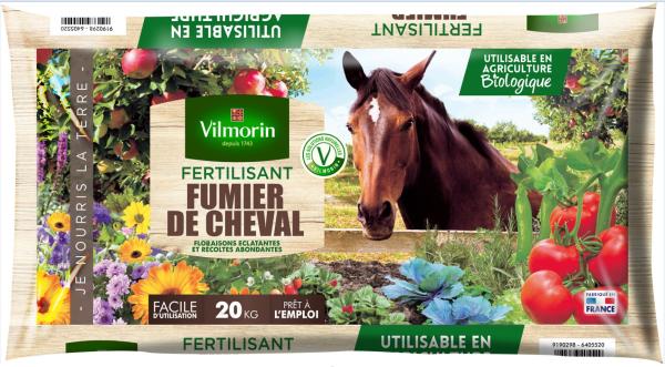 Terreaux, amendements et fumier - Fumier de Cheval - 20 kg - face recto